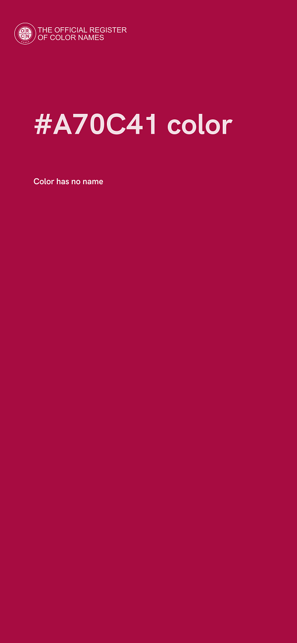 #A70C41 color image