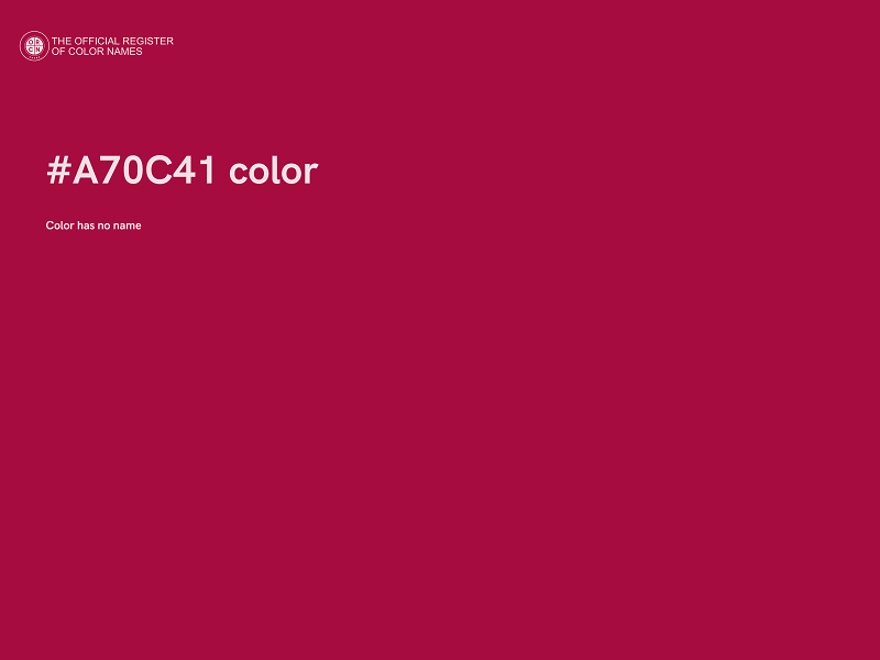 #A70C41 color image