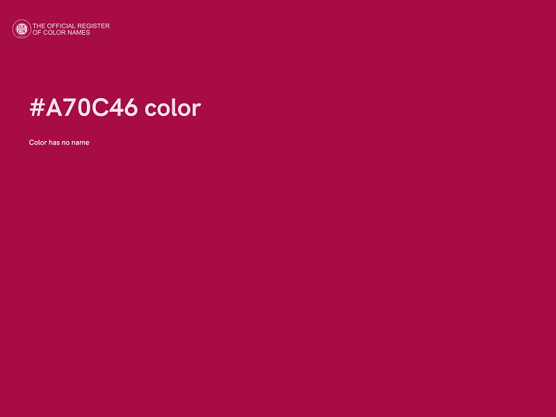 #A70C46 color image