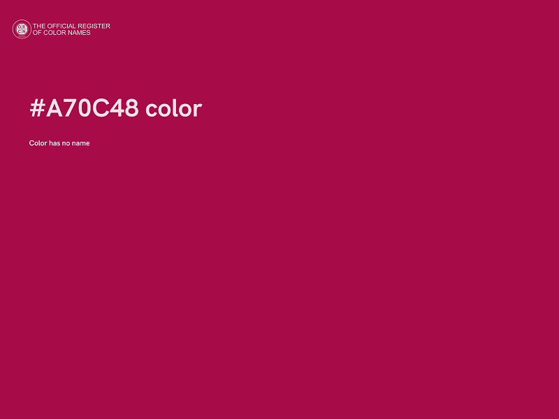 #A70C48 color image