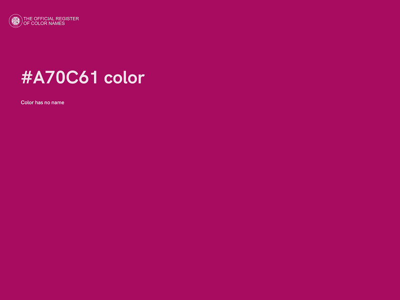 #A70C61 color image