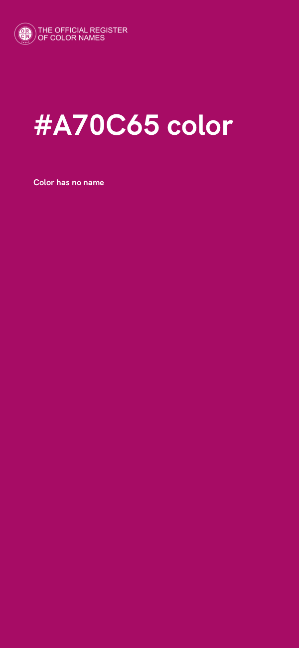 #A70C65 color image