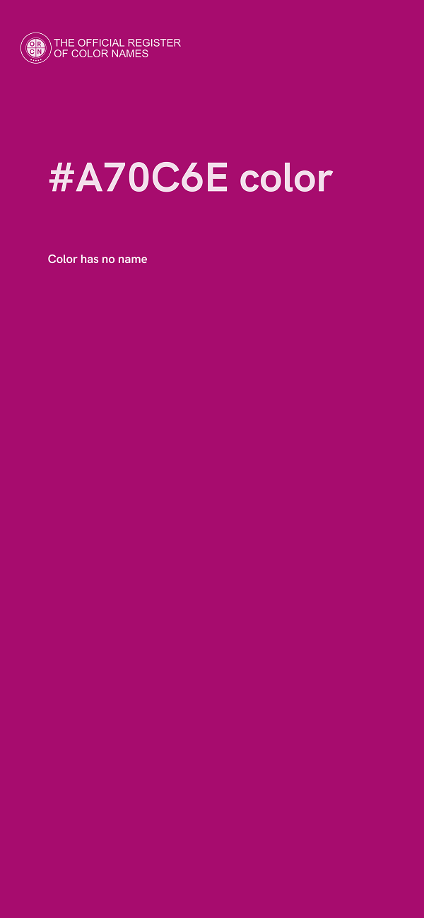 #A70C6E color image