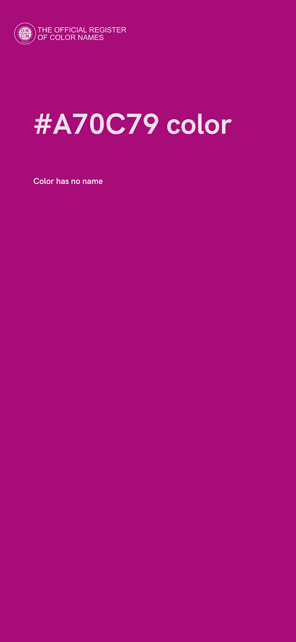 #A70C79 color image