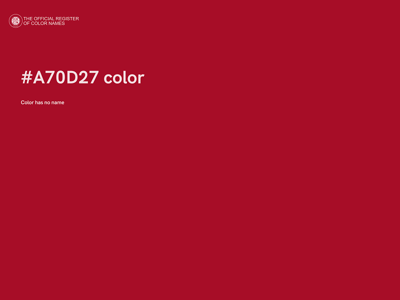 #A70D27 color image