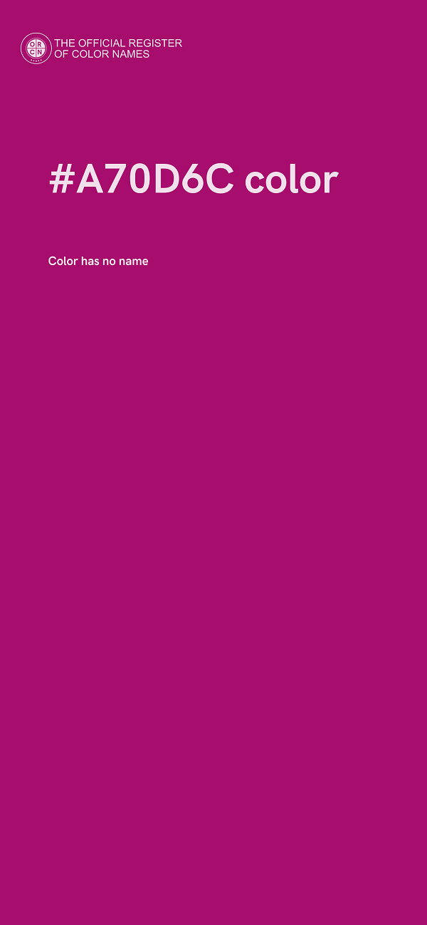 #A70D6C color image