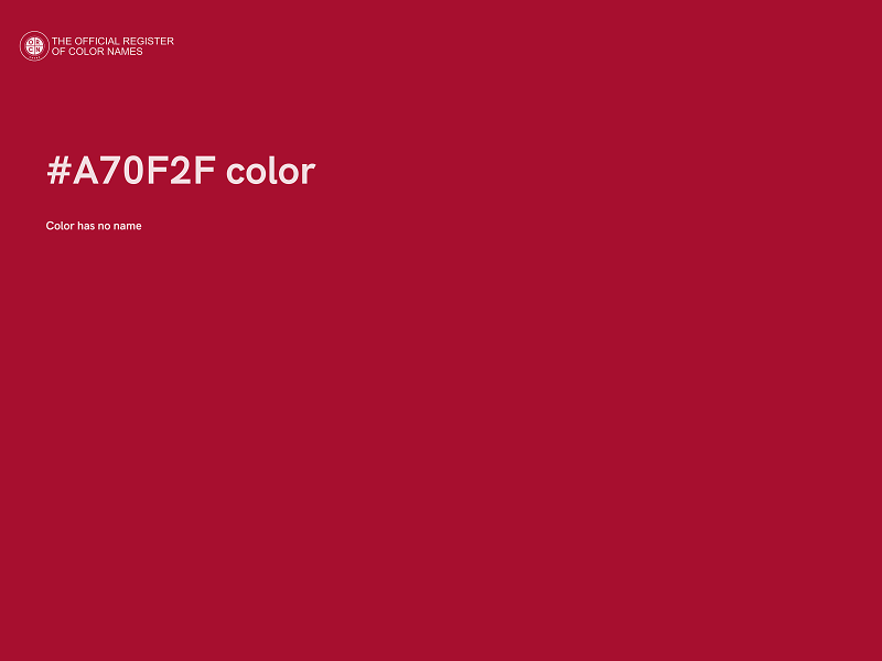 #A70F2F color image