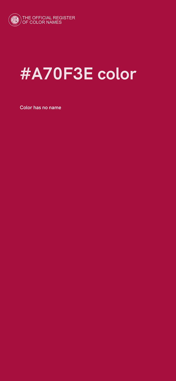 #A70F3E color image