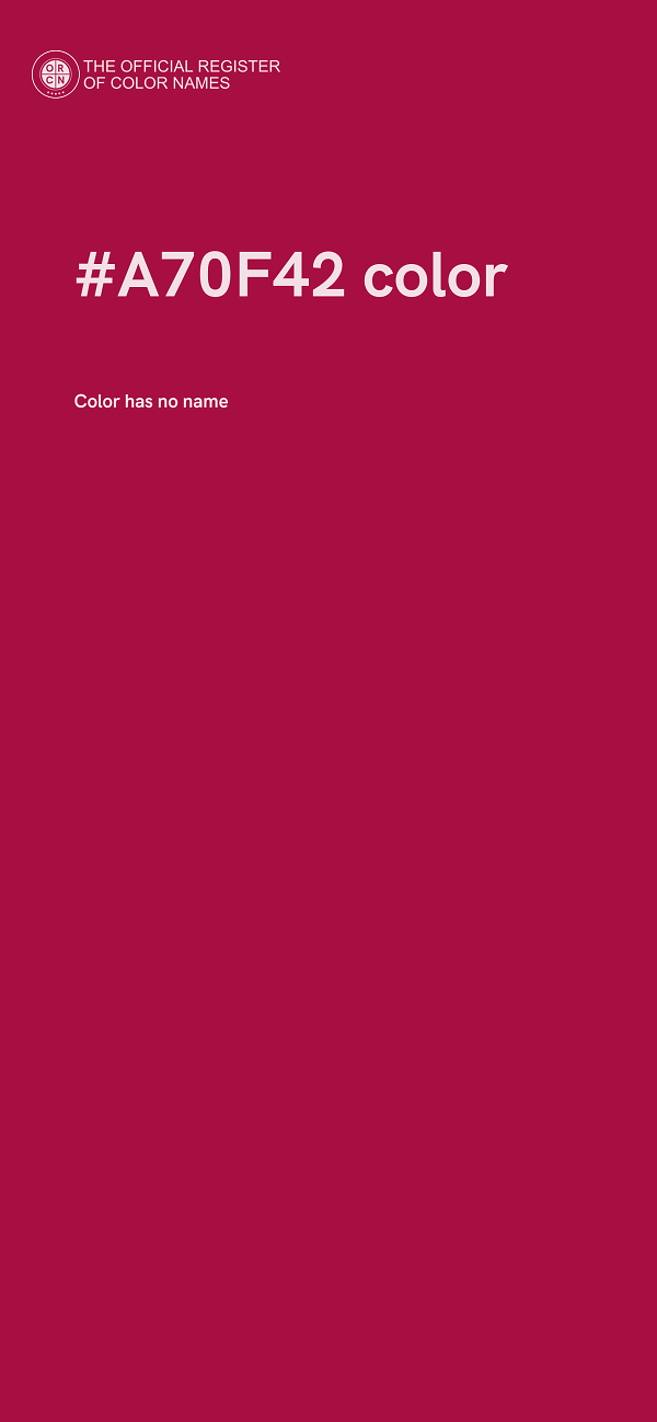 #A70F42 color image