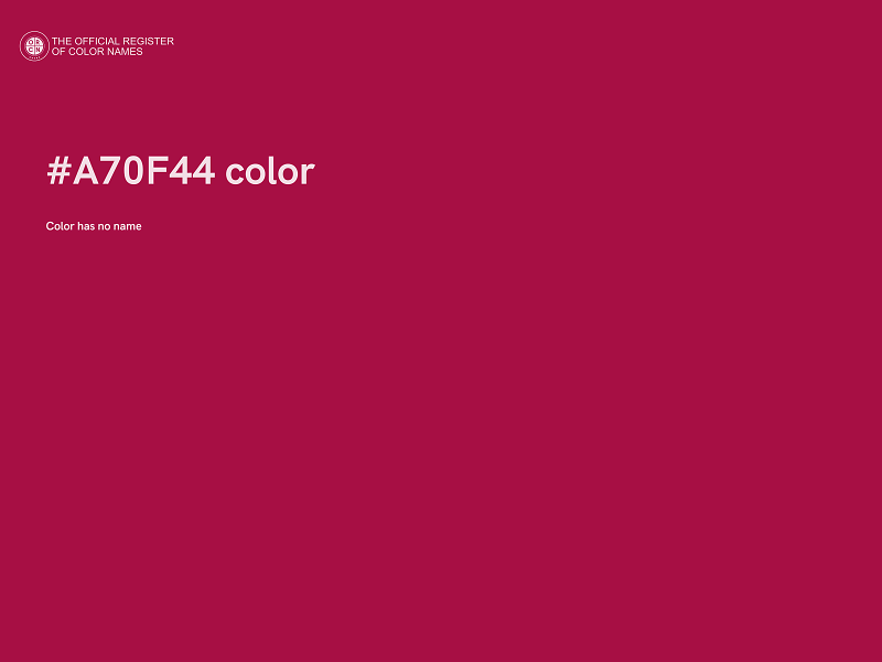 #A70F44 color image