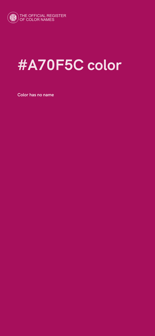 #A70F5C color image