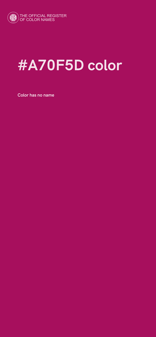 #A70F5D color image