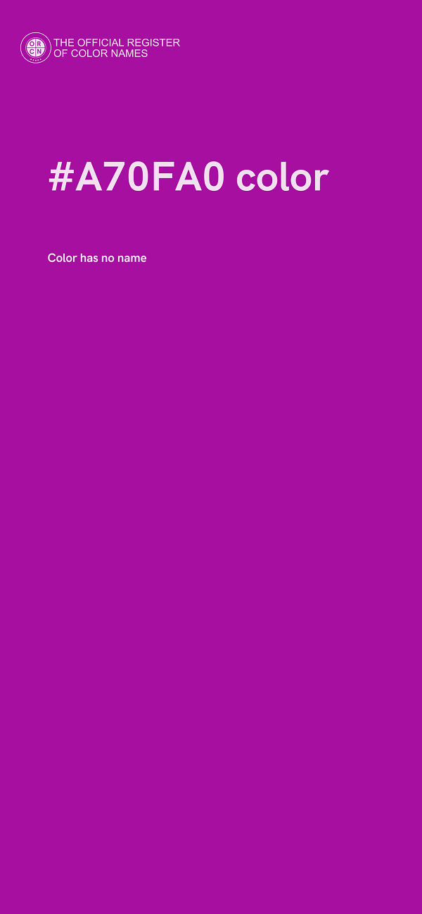 #A70FA0 color image