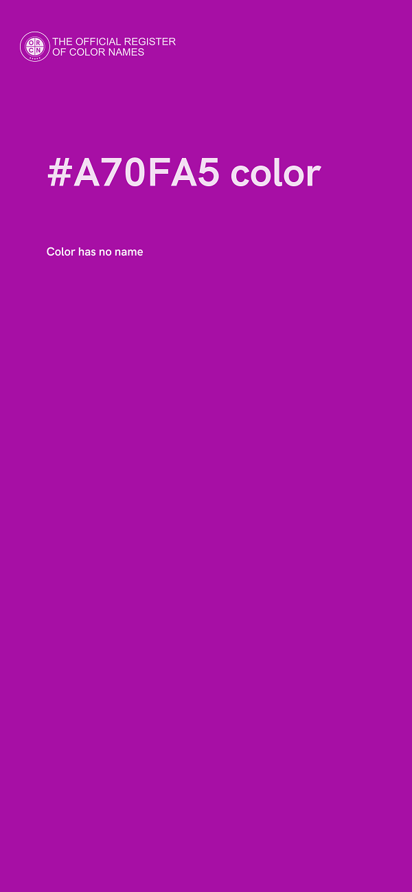 #A70FA5 color image