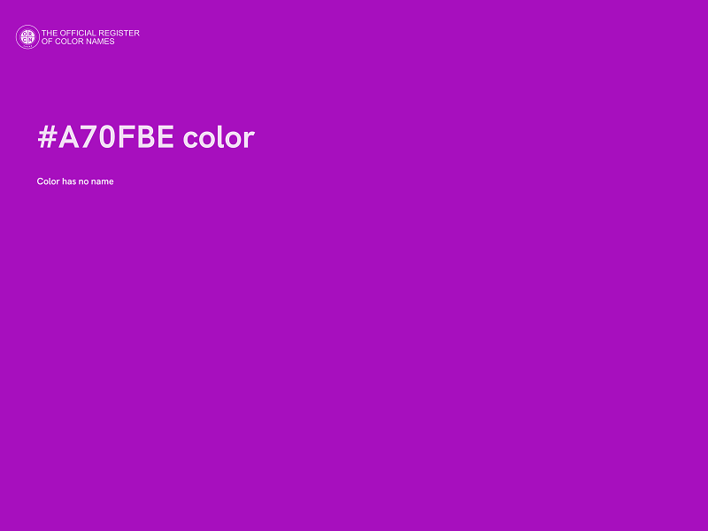 #A70FBE color image