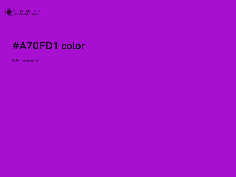 #A70FD1 color image