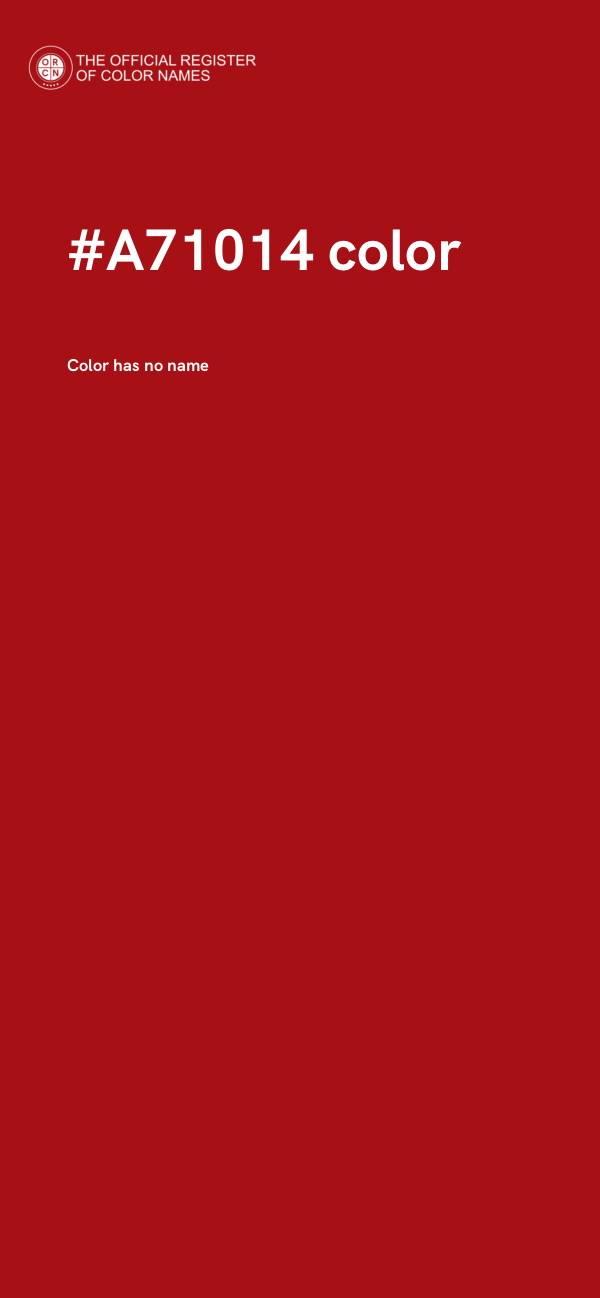 #A71014 color image