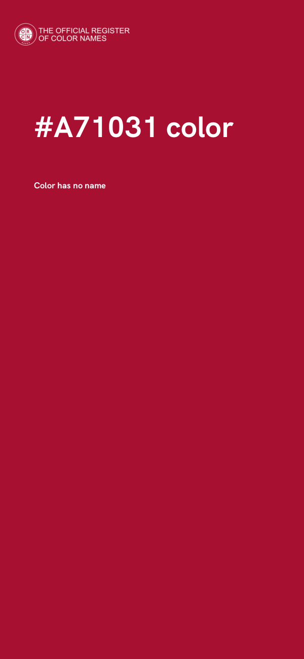 #A71031 color image