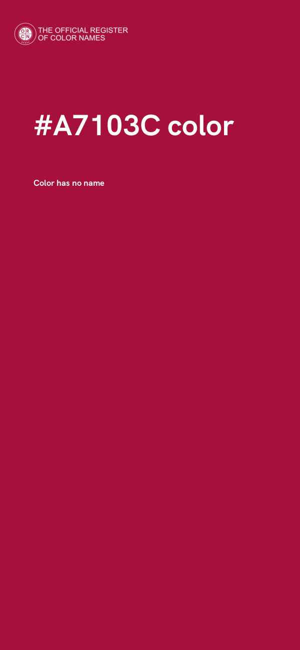 #A7103C color image