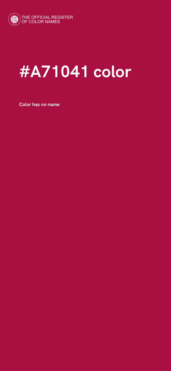 #A71041 color image