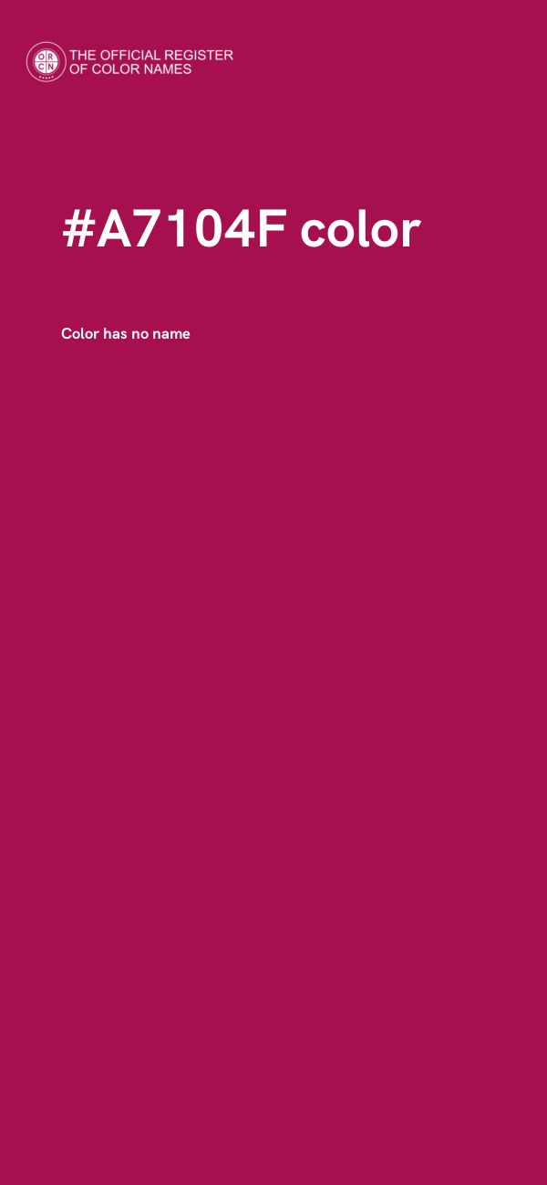 #A7104F color image