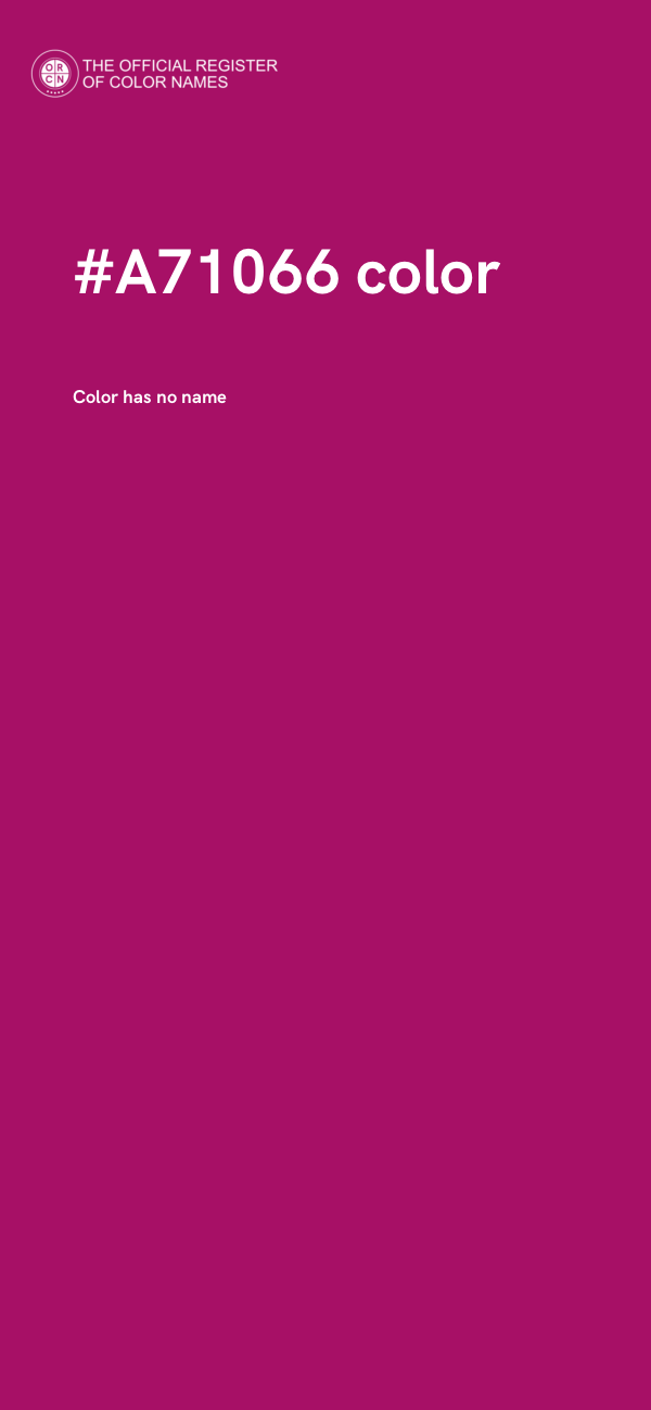 #A71066 color image