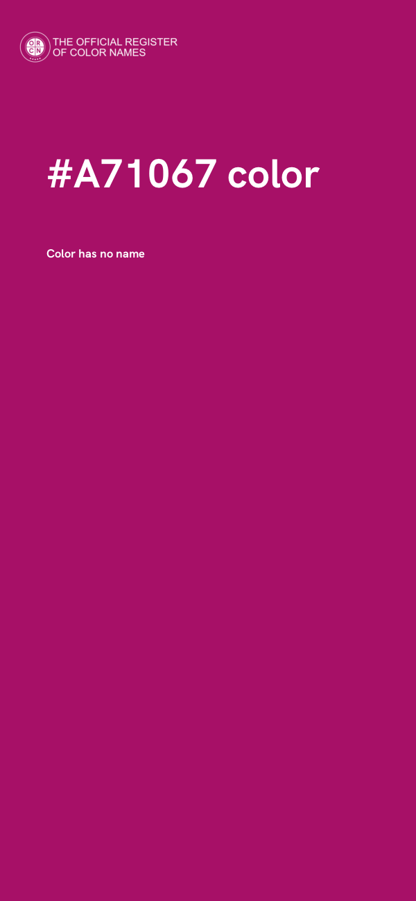 #A71067 color image