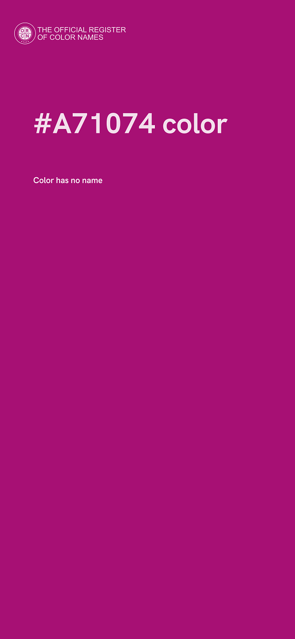 #A71074 color image