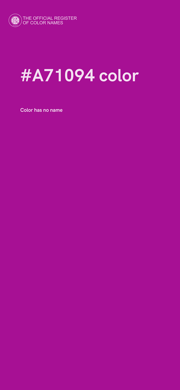 #A71094 color image