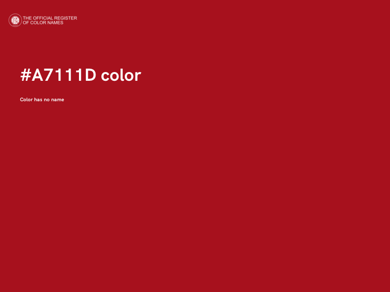 #A7111D color image