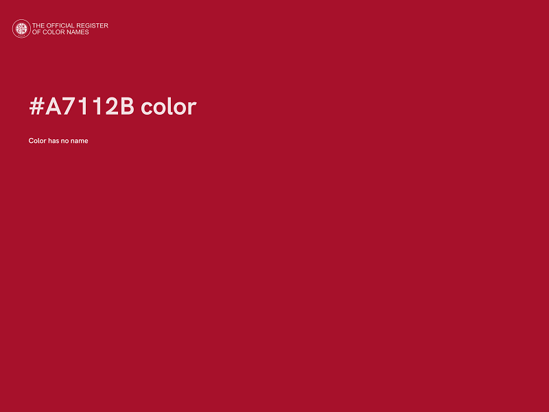 #A7112B color image