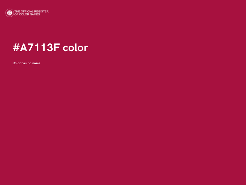 #A7113F color image