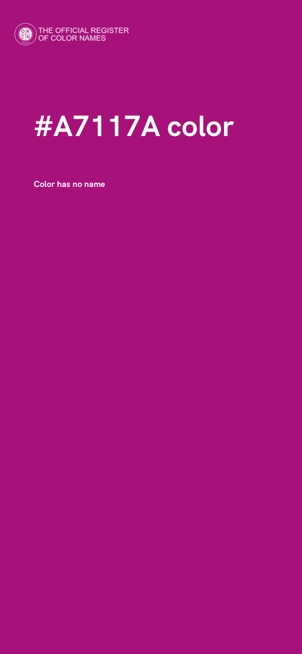 #A7117A color image