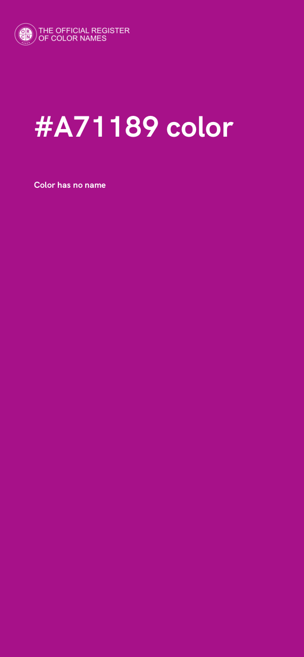 #A71189 color image