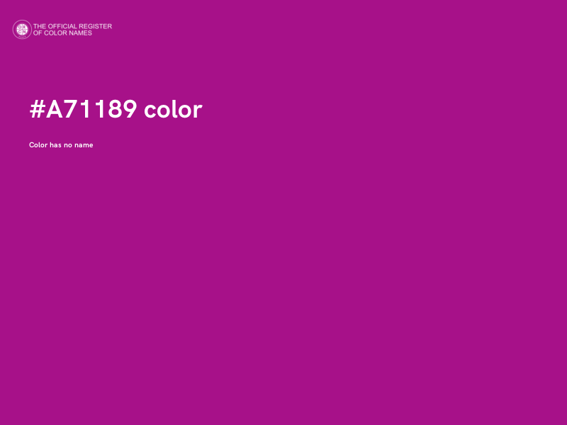 #A71189 color image
