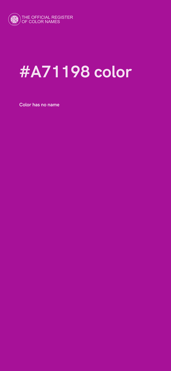 #A71198 color image