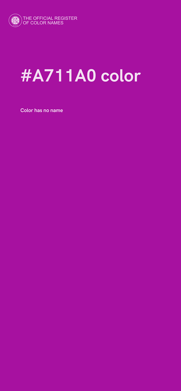 #A711A0 color image
