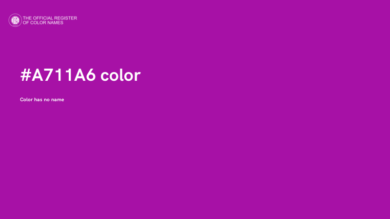 #A711A6 color image