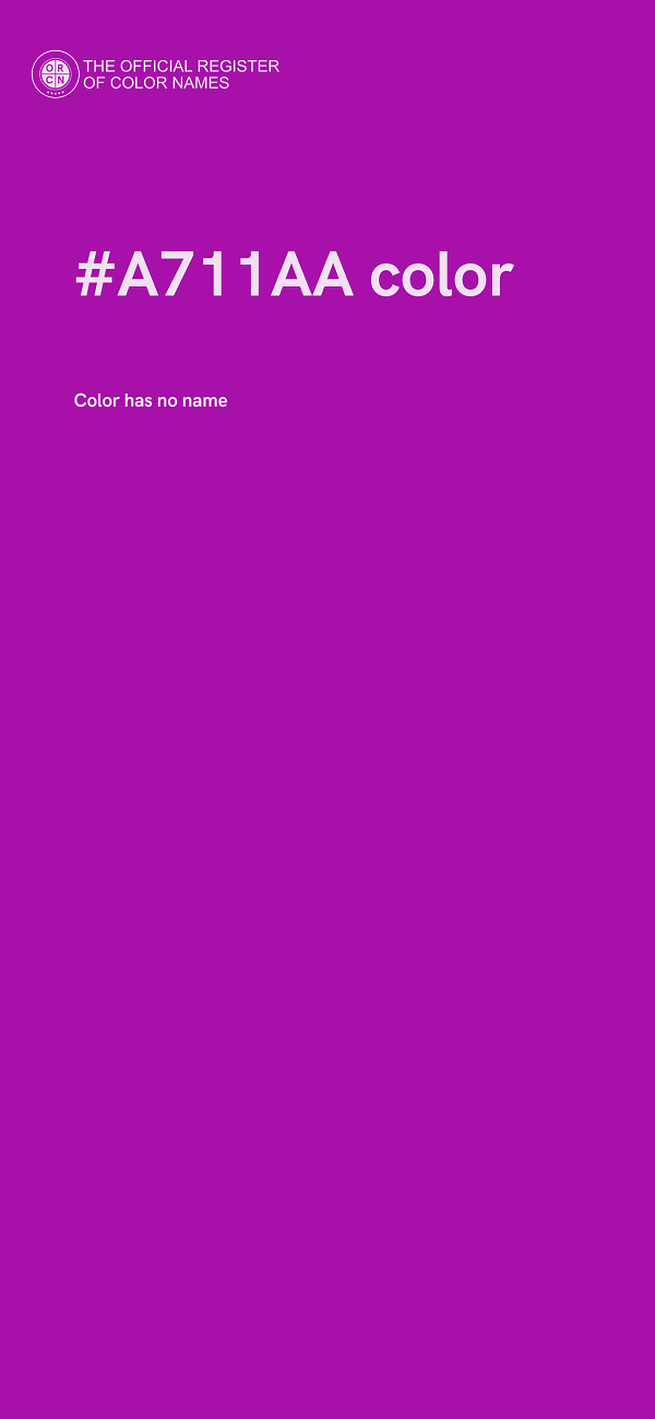 #A711AA color image