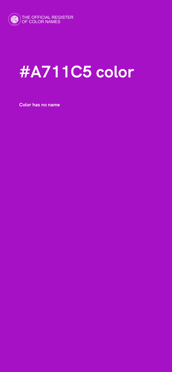 #A711C5 color image