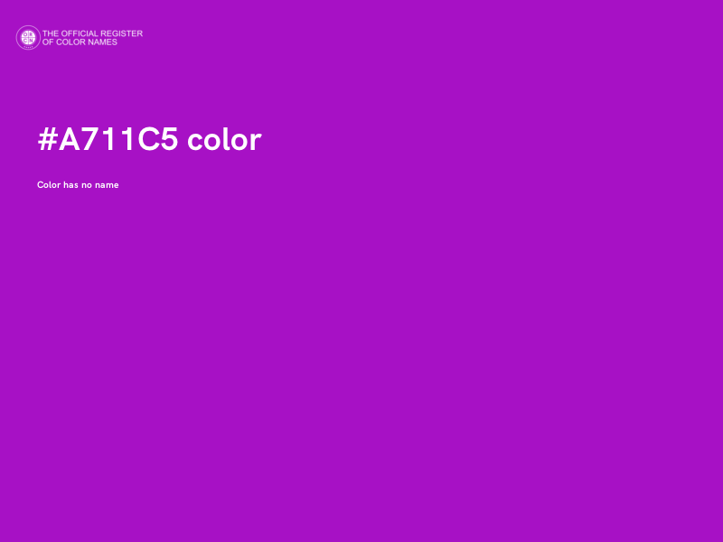 #A711C5 color image