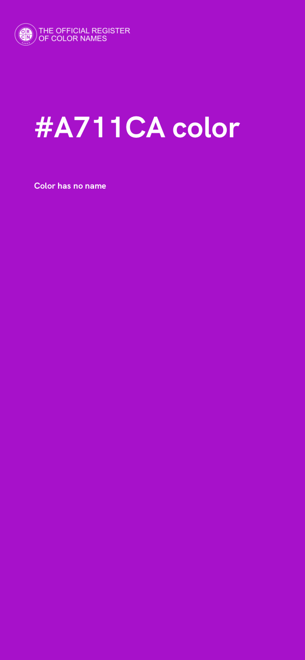 #A711CA color image