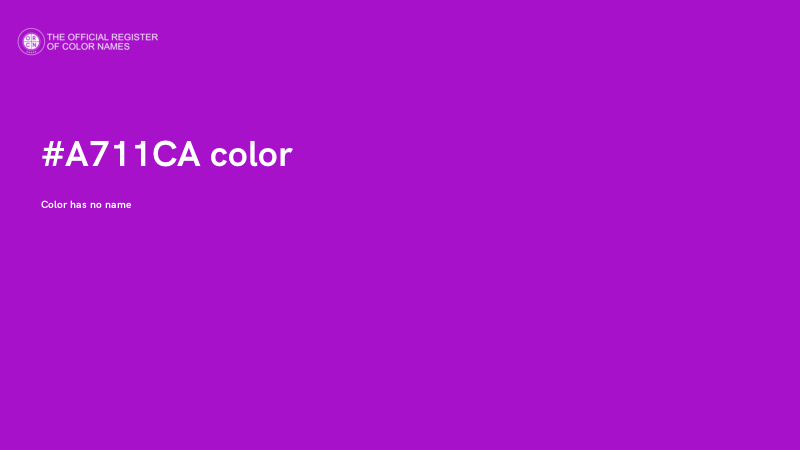 #A711CA color image