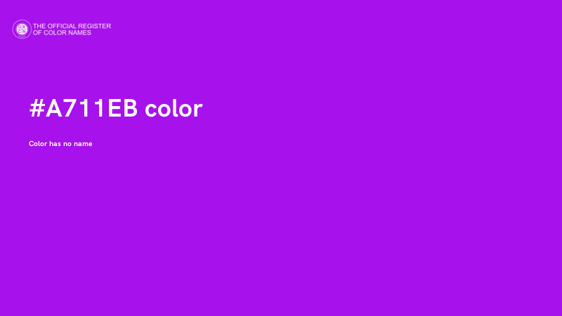 #A711EB color image