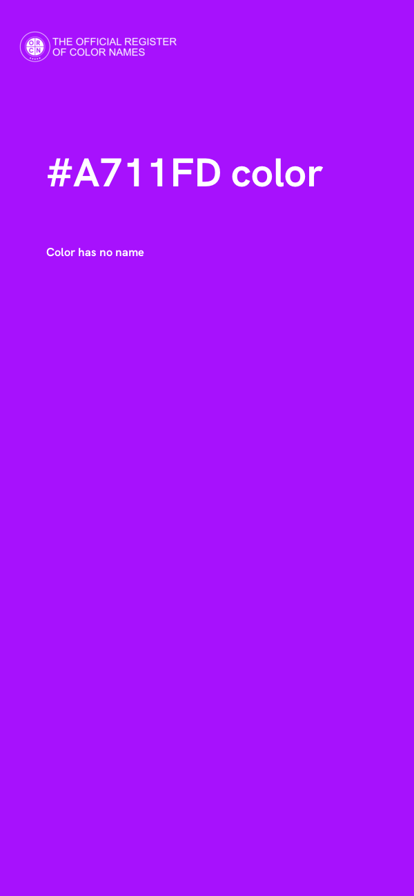 #A711FD color image