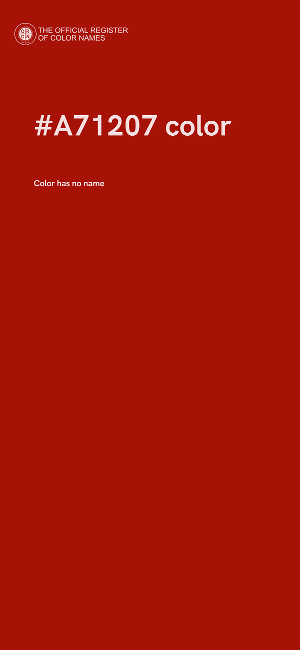 #A71207 color image