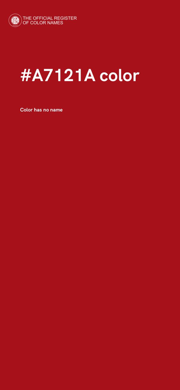 #A7121A color image