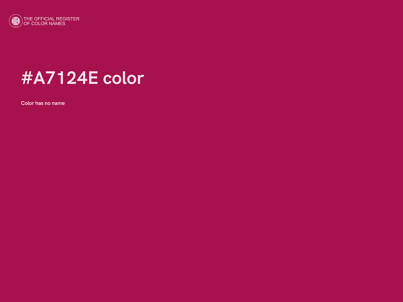 #A7124E color image