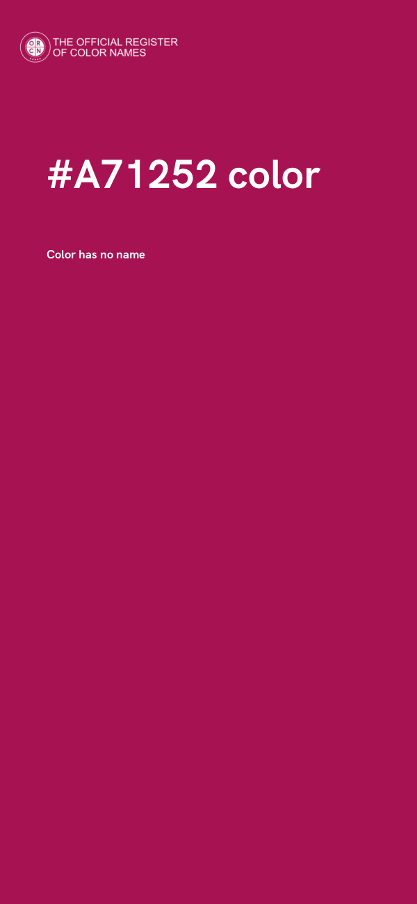 #A71252 color image
