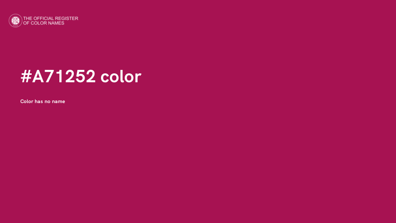 #A71252 color image